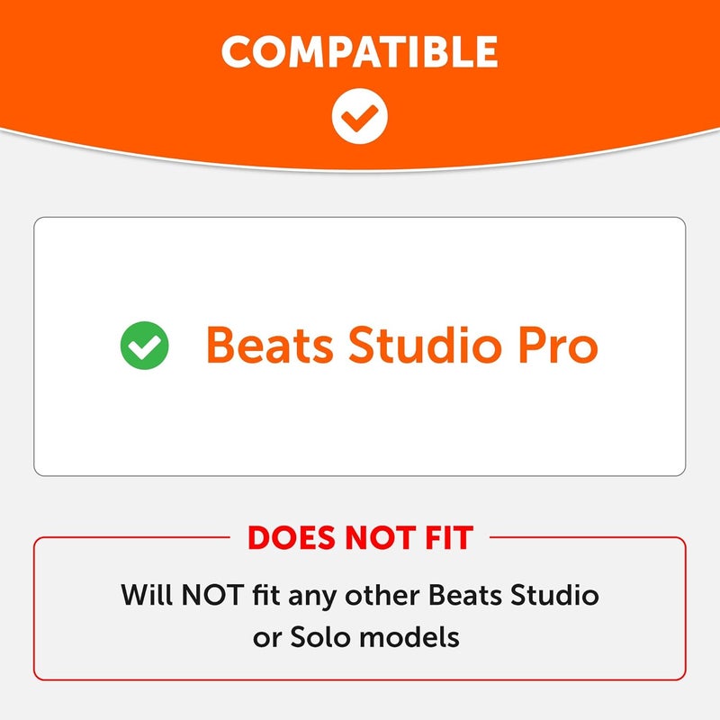 WC SweatZ Studio Pro - Patented Protective Silicone Earpad Covers for Beats Studio Pro Made by Wicked Cushions | Sweatproof & Easily Washable | Navy - Image 2